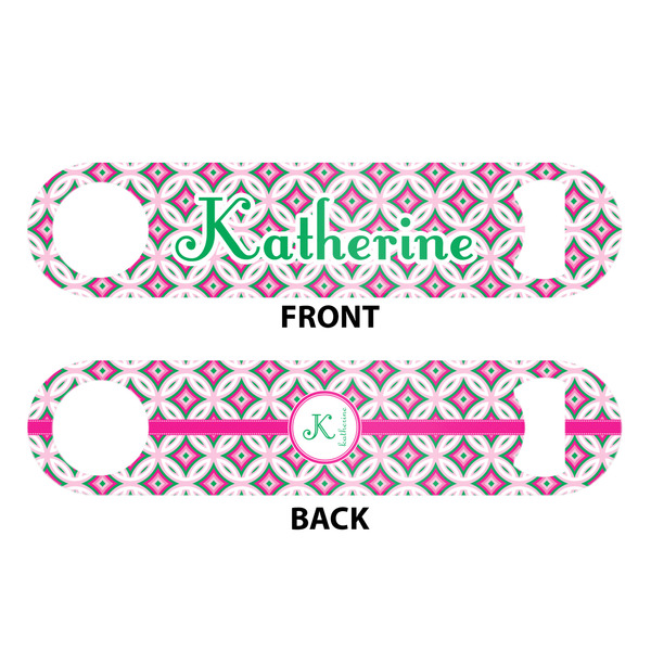 Linked Circles & Diamonds Bar Bottle Opener - White - Approval