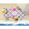 Linked Circles & Diamonds Beach Towel Lifestyle