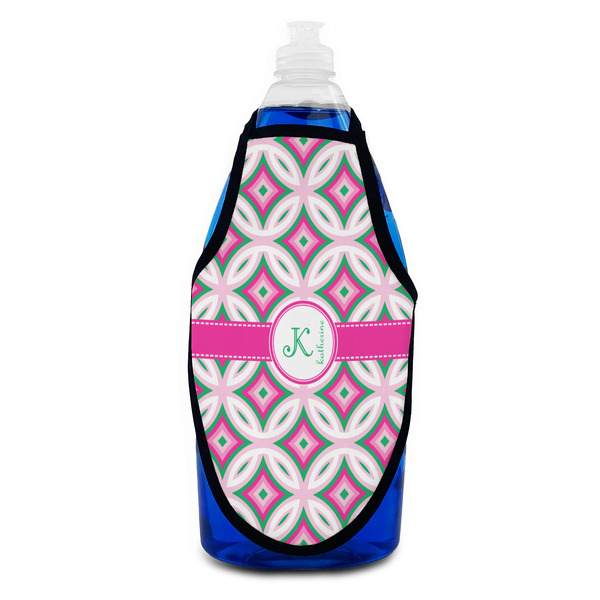 Linked Circles & Diamonds Bottle Apron - Soap - FRONT