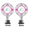 Linked Circles & Diamonds Bottle Stopper - Front and Back