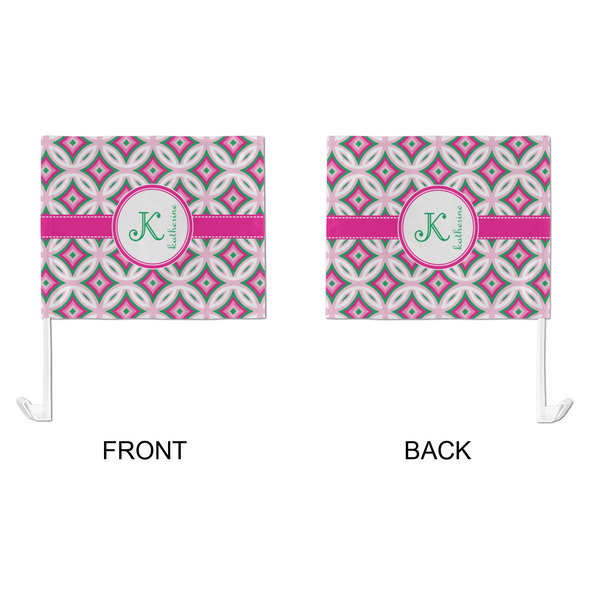 Linked Circles & Diamonds Car Flag - Large - APPROVAL