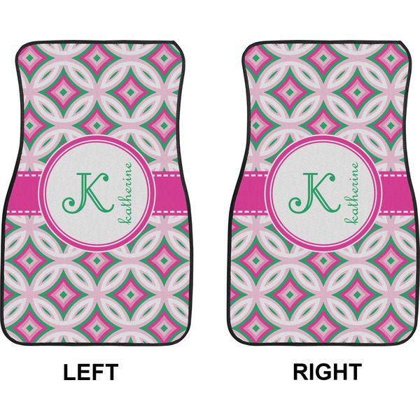 Linked Circles & Diamonds Car Mat Front - Approval