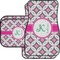 Linked Circles & Diamonds Car Floor Mats Set - 2 Front & 2 Back (Personalized)