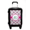Linked Circles & Diamonds Carry On Hard Shell Suitcase - Front