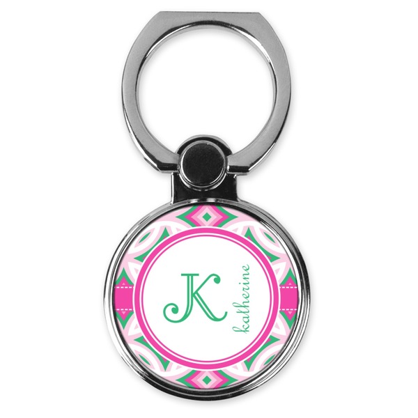 Custom Linked Circles & Diamonds Cell Phone Ring Stand & Holder (Personalized)
