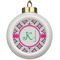 Linked Circles & Diamonds Ceramic Ball Ornaments Parent