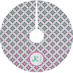 Linked Circles & Diamonds Tree Skirt (Personalized)