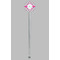 Linked Circles & Diamonds Clear Plastic 7" Stir Stick - Round - Single Stick