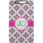 Linked Circles & Diamonds Clipboard (Legal Size) (Personalized)