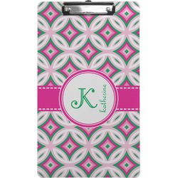 Linked Circles & Diamonds Clipboard (Legal Size) (Personalized)