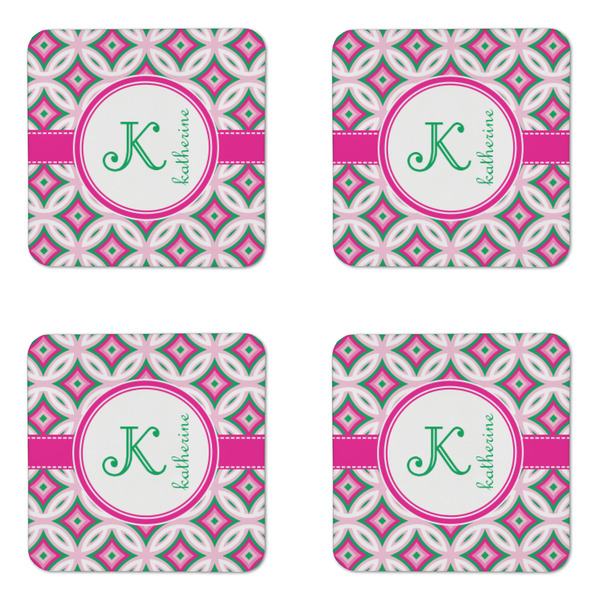 Linked Circles & Diamonds Coaster Set - APPROVAL