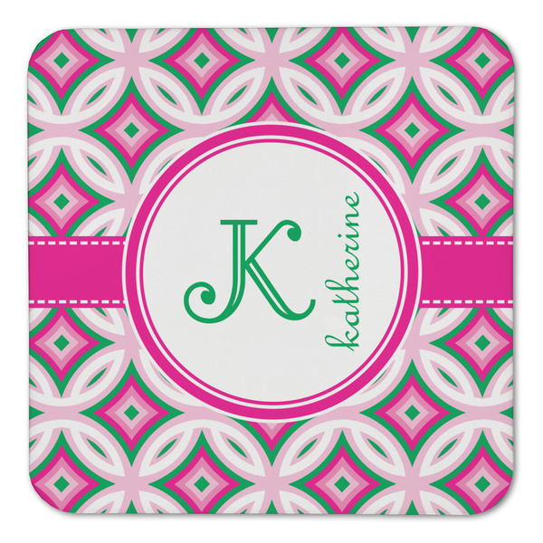 Linked Circles & Diamonds Coaster Set - FRONT (one)