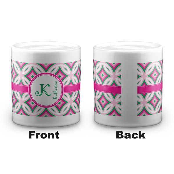 Linked Circles & Diamonds Coin Bank - Apvl