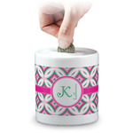 Linked Circles & Diamonds Coin Bank (Personalized)