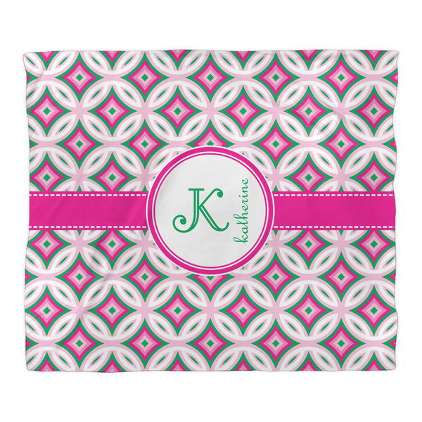 Linked Circles & Diamonds Comforter - King - Front