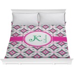 Linked Circles & Diamonds Comforter - King (Personalized)