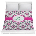 Linked Circles & Diamonds Comforter - Full / Queen (Personalized)