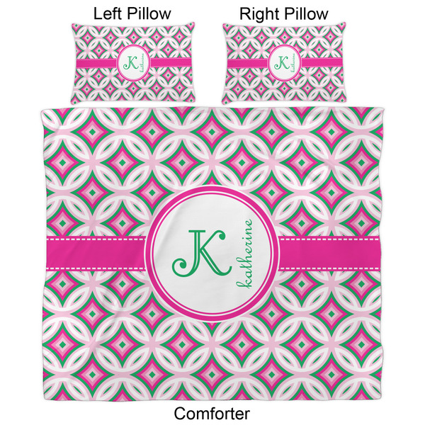 Linked Circles & Diamonds Comforter Set - King - Approval