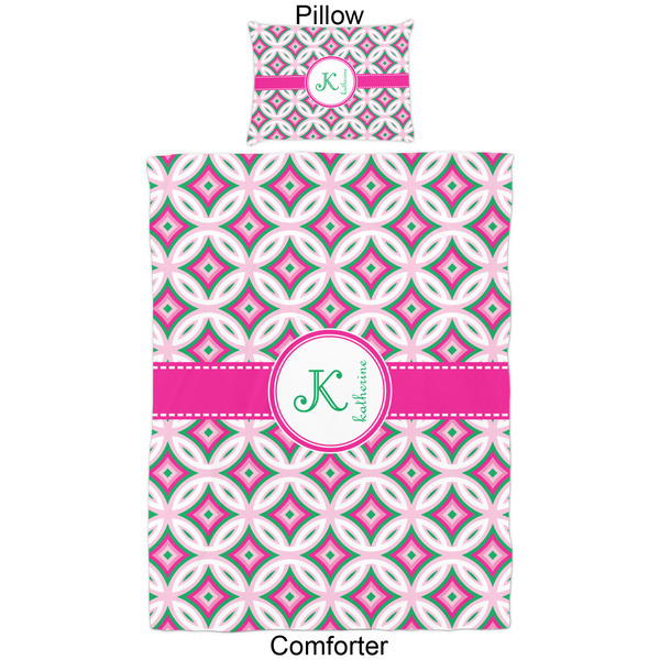 Linked Circles & Diamonds Comforter Set - Twin - Approval