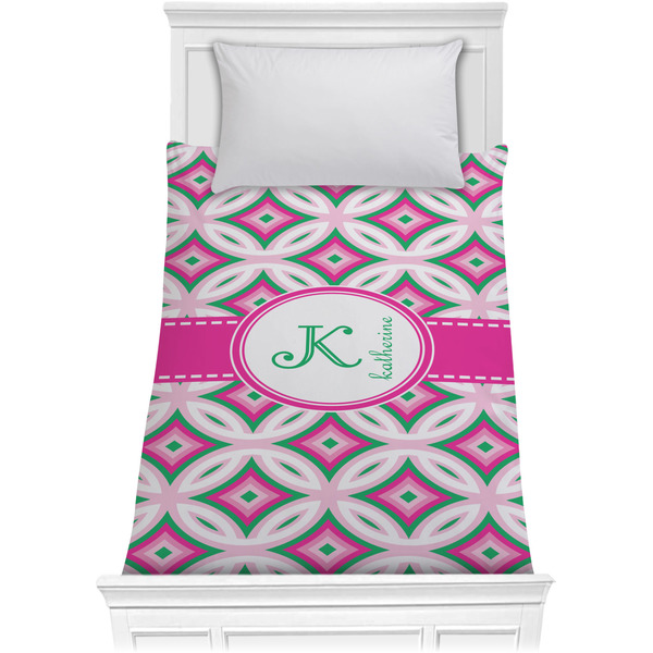 Linked Circles & Diamonds Comforter (Twin)
