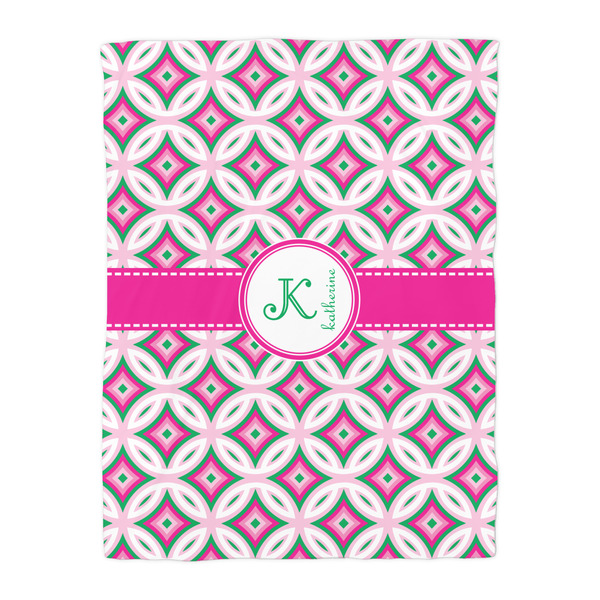 Linked Circles & Diamonds Comforter - Twin - Front