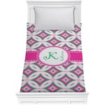 Linked Circles & Diamonds Comforter - Twin (Personalized)
