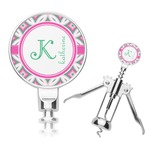 Linked Circles & Diamonds Corkscrew (Personalized)