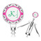 Linked Circles & Diamonds Corkscrew (Personalized)