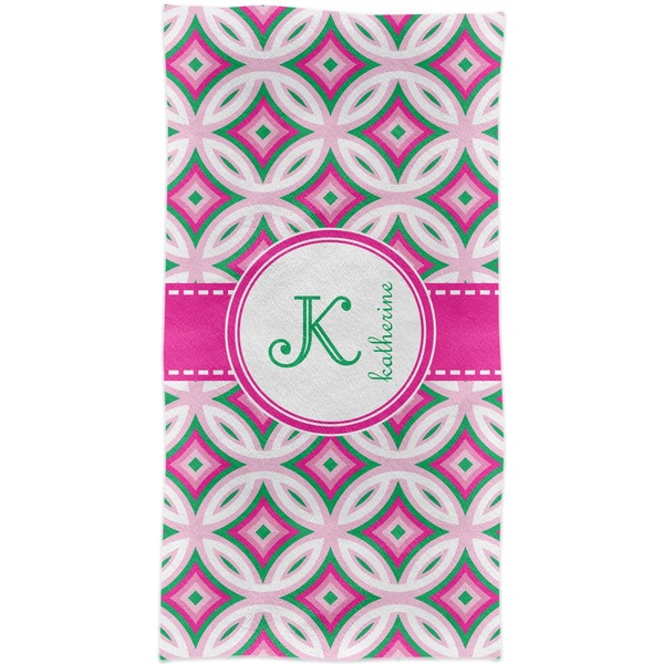 Linked Circles & Diamonds Crib Comforter/Quilt - Apvl