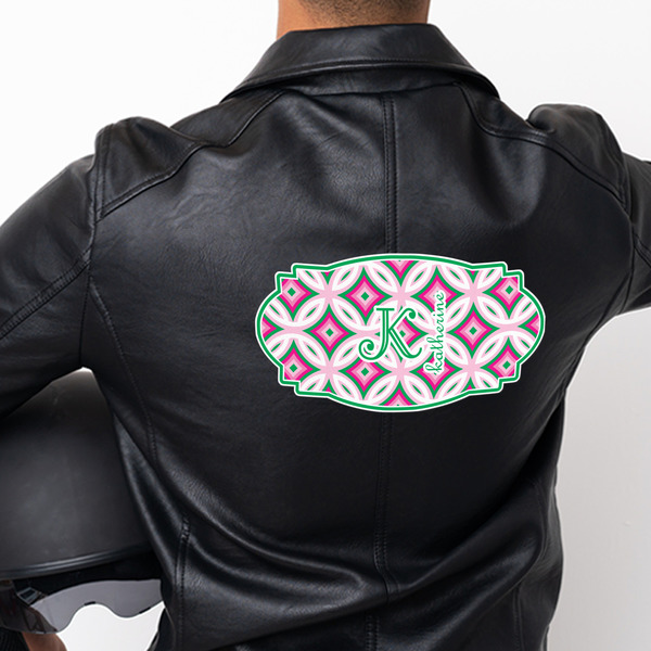 Linked Circles & Diamonds Custom Shape Iron On Patches - XXXL - APPROVAL