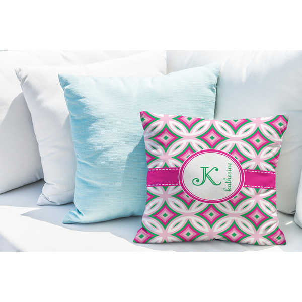 Linked Circles & Diamonds Decorative Pillow Case - LIFESTYLE 2