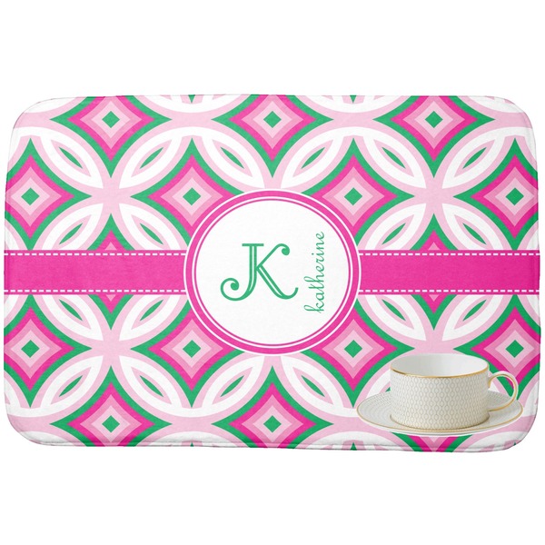 Linked Circles & Diamonds Dish Drying Mat