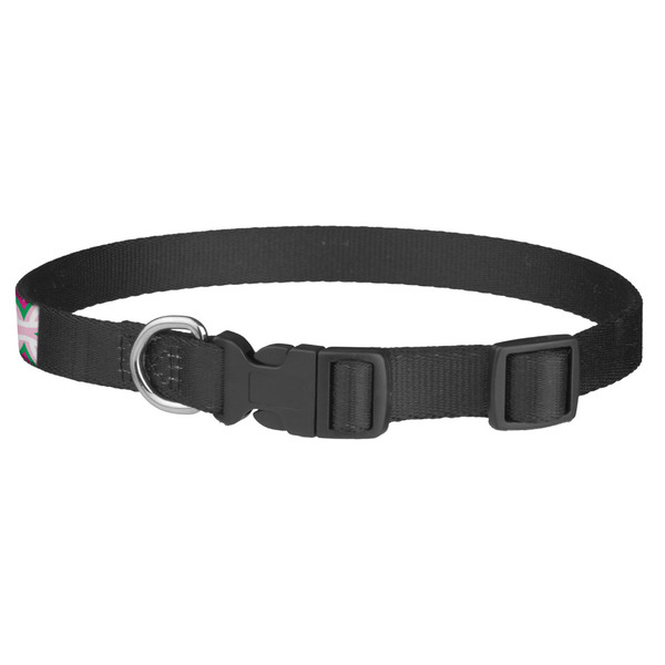 Linked Circles & Diamonds Dog Collar - Medium - Back