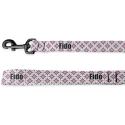 Linked Circles & Diamonds Deluxe Dog Leash (Personalized)