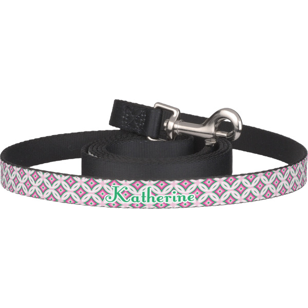 Custom Linked Circles & Diamonds Dog Leash (Personalized)