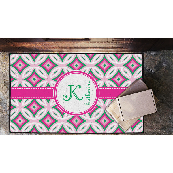 Linked Circles & Diamonds Door Mat - LIFESTYLE (Lrg)