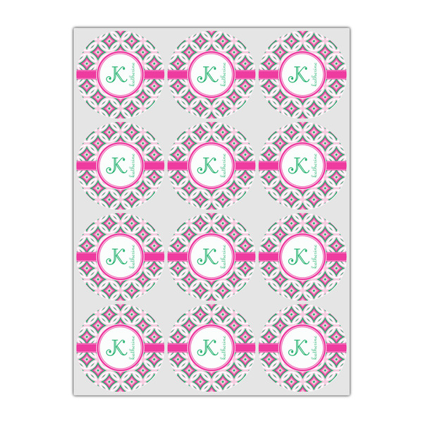 Linked Circles & Diamonds Drink Topper - Small - Set of 12