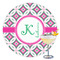 Linked Circles & Diamonds Drink Topper - XLarge - Single with Drink