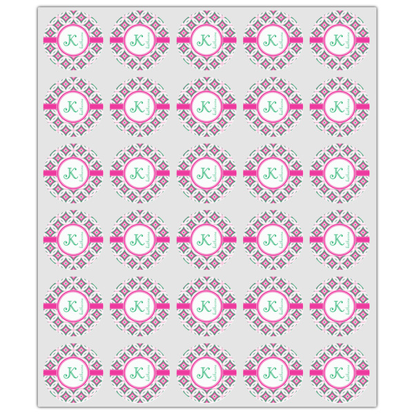 Linked Circles & Diamonds Drink Topper - XSmall - Set of 30