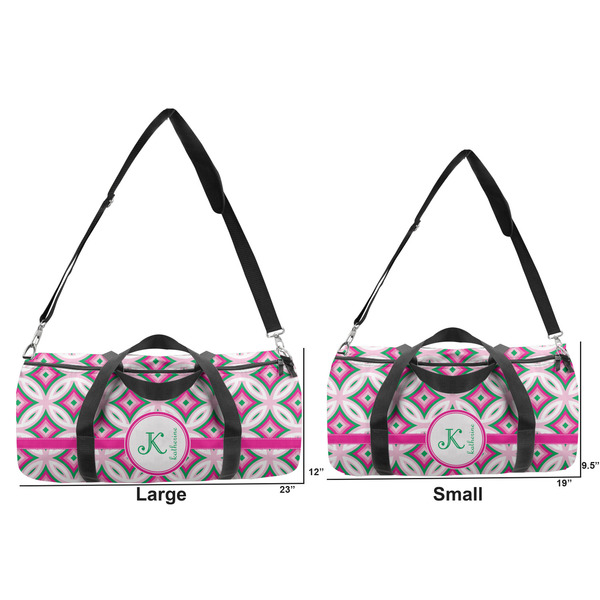 Linked Circles & Diamonds Duffle Bag Small and Large