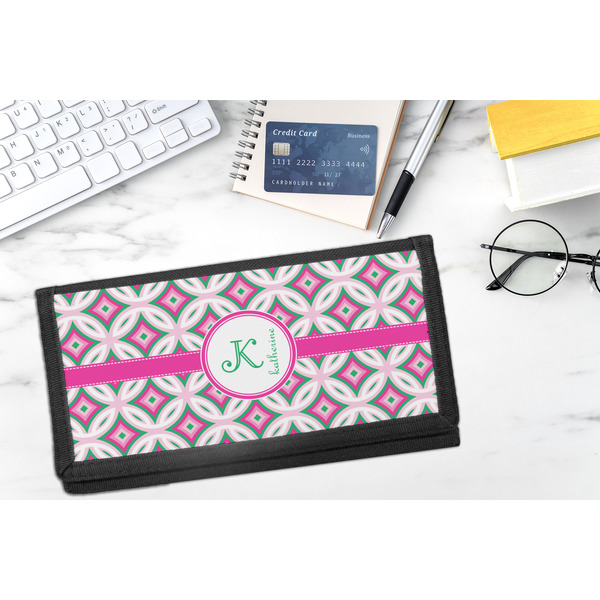 Linked Circles & Diamonds DyeTrans Checkbook Cover - LIFESTYLE