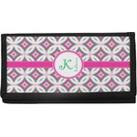 Linked Circles & Diamonds Canvas Checkbook Cover (Personalized)