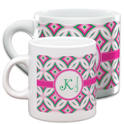 Linked Circles & Diamonds Espresso Cup (Personalized)
