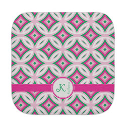 Linked Circles & Diamonds Face Towel (Personalized)