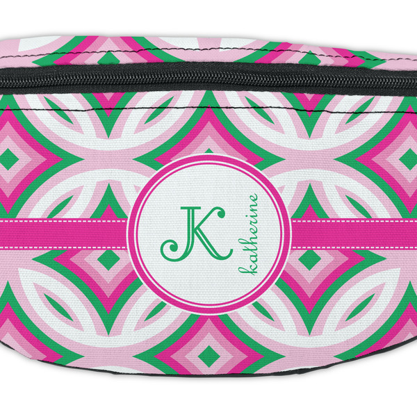 Linked Circles & Diamonds Fanny Pack - Closeup