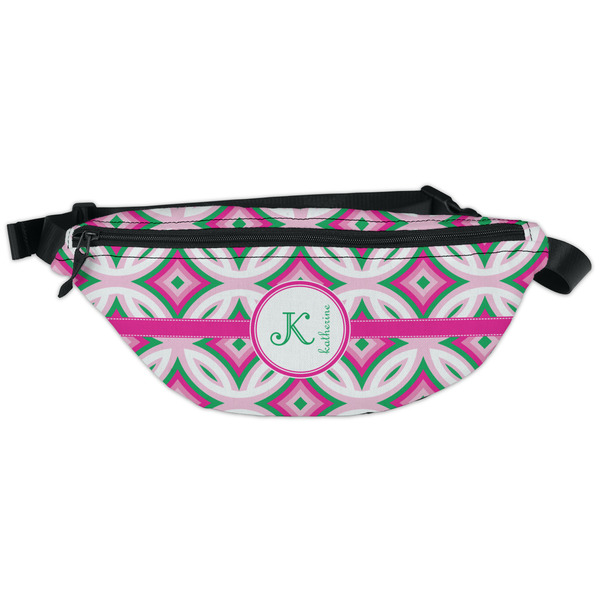 Custom Linked Circles & Diamonds Fanny Pack - Classic Style (Personalized)