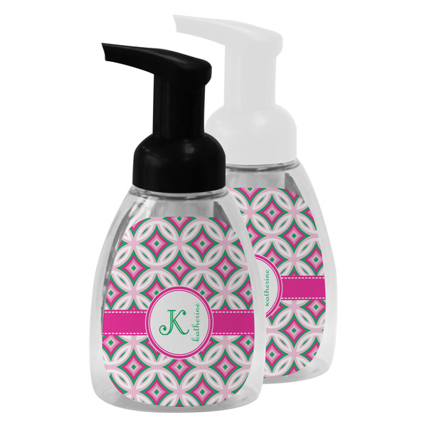 Linked Circles & Diamonds Foam Soap Bottles - Main