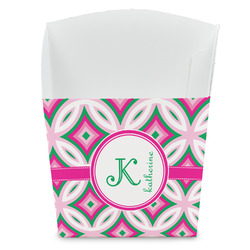 Linked Circles & Diamonds French Fry Favor Boxes (Personalized)