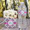 Linked Circles & Diamonds French Fry Favor Box - w/ Water Bottle