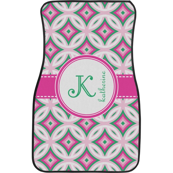 Linked Circles & Diamonds Front Seat Car Mat
